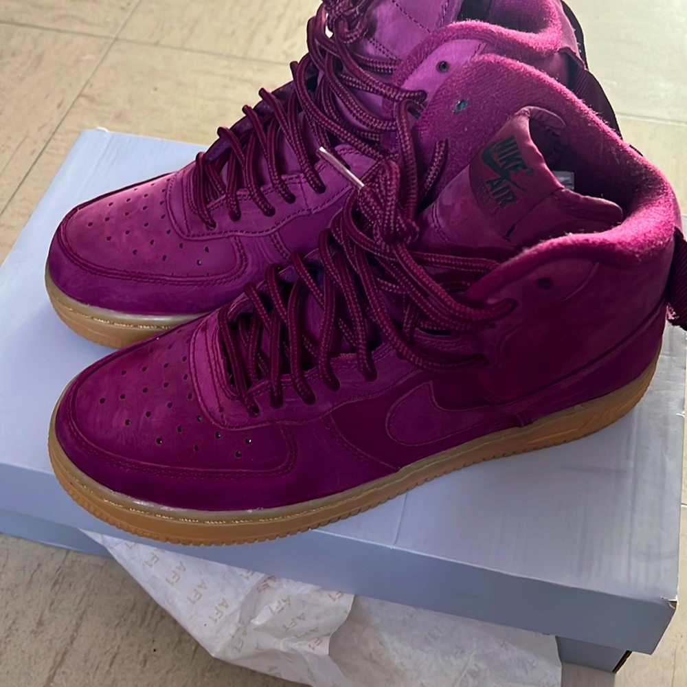 Air Force 1 high Bordeaux